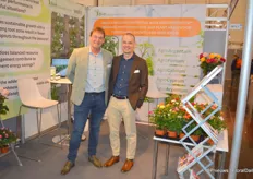 Robert Zuyderwijk and Gregor Schneider with B+H Solutions, specialized in the production of nanofertilizers, exhibiting at the fair together with producer of all sorts of sensors Sendot